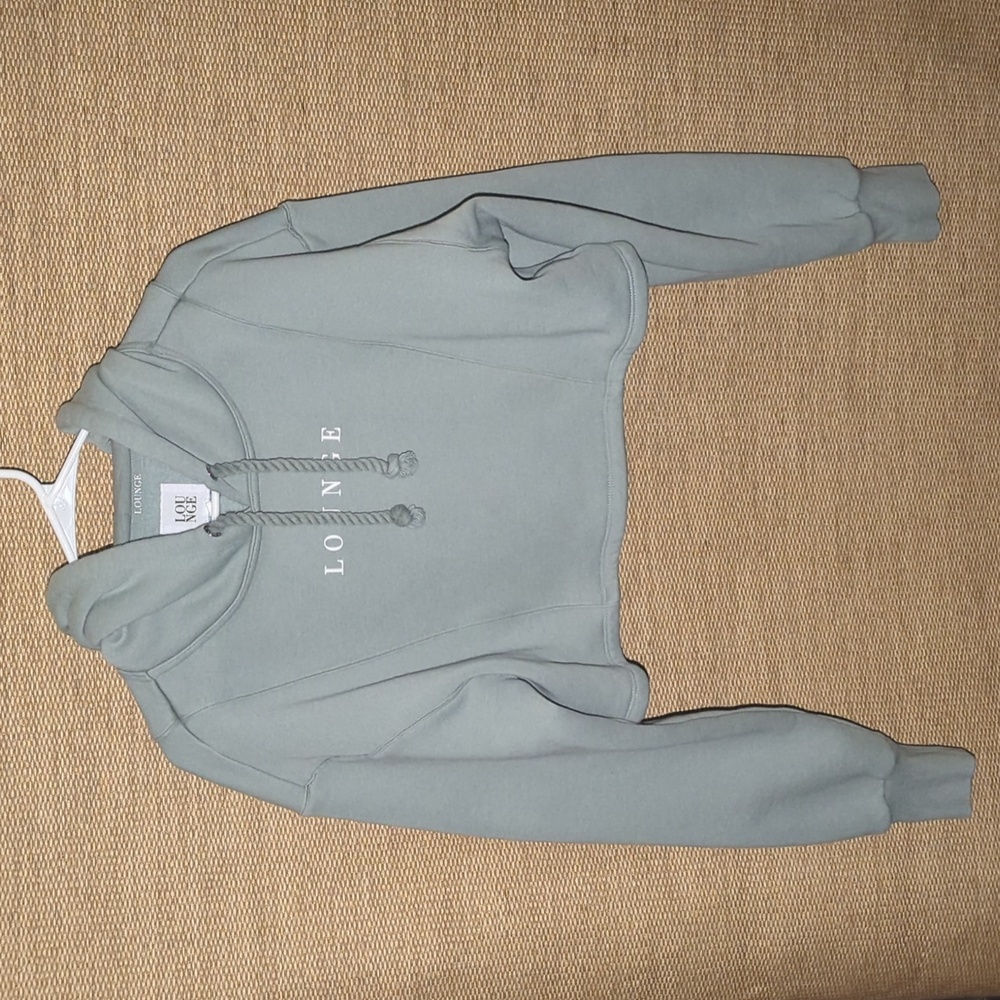 Lounge cropped hoodie sweatshirt